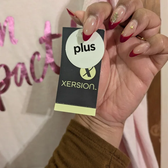 Xersion Pink Graphic Sweatshirt - Picture 6 of 7